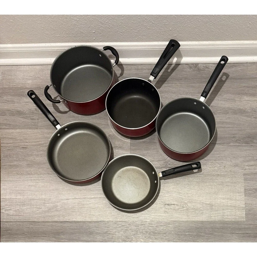 Tramontina 5 Piece Non-Stick Cookware Set, Champagne